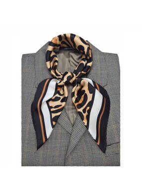 ✨Elegant Bandana Square Scarf Silky Satin Animal Print Leopard Fashion Accessory